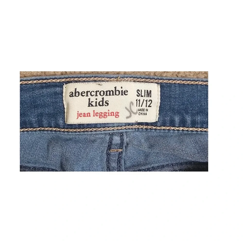Abercrombie Kids Jean Legging Slim Fit Medium Wash Denim Size 11/12